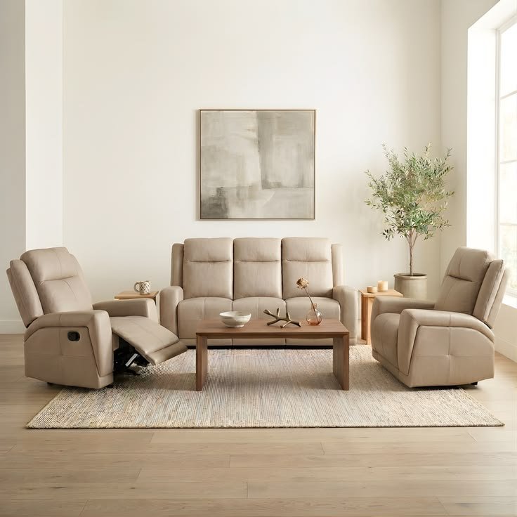 Modern comfort manual recliners 3+1+1